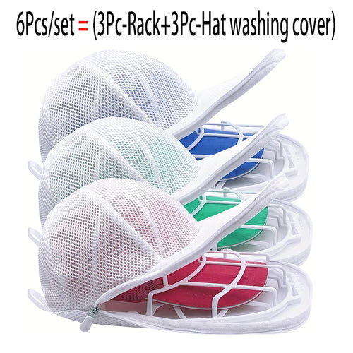 2/4/6Pcs/set Hat washing set baseball duckbill cap washing and sun